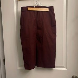 High waisted skirt with slit